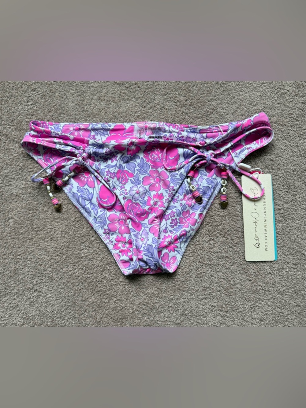 NEW - BEACH BUNNY - Keoni Full Bottom - PINK FLORAL